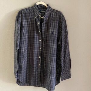 Classic plaid buttons RALPH LAUREN long sleeve Size M